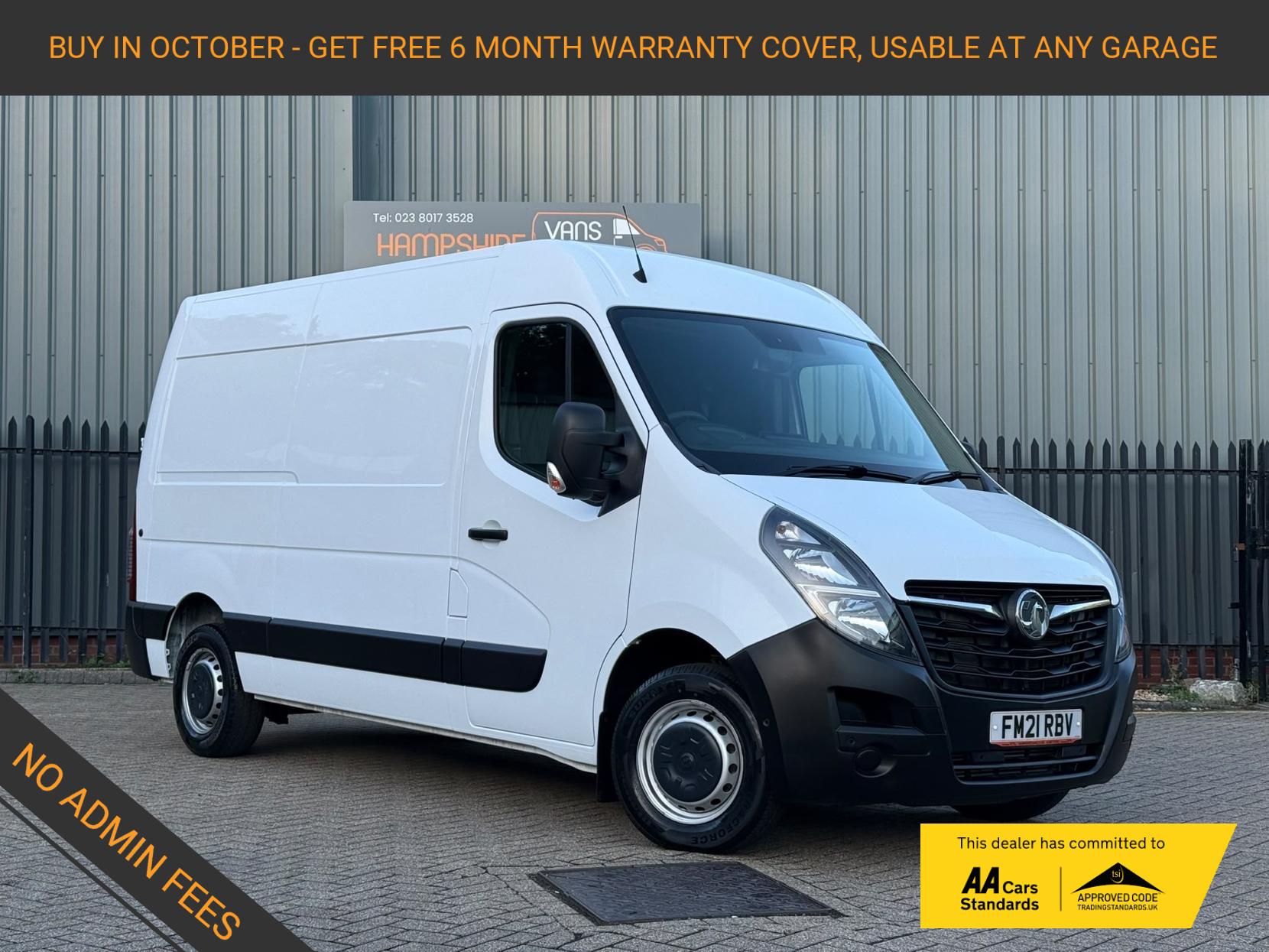 2021 Vauxhall Movano 2.3 CDTi 3500 BiTurbo Edition Panel Van 5dr Diesel Manual FWD L2 H2 Euro 6 (135 ps) - Image 1