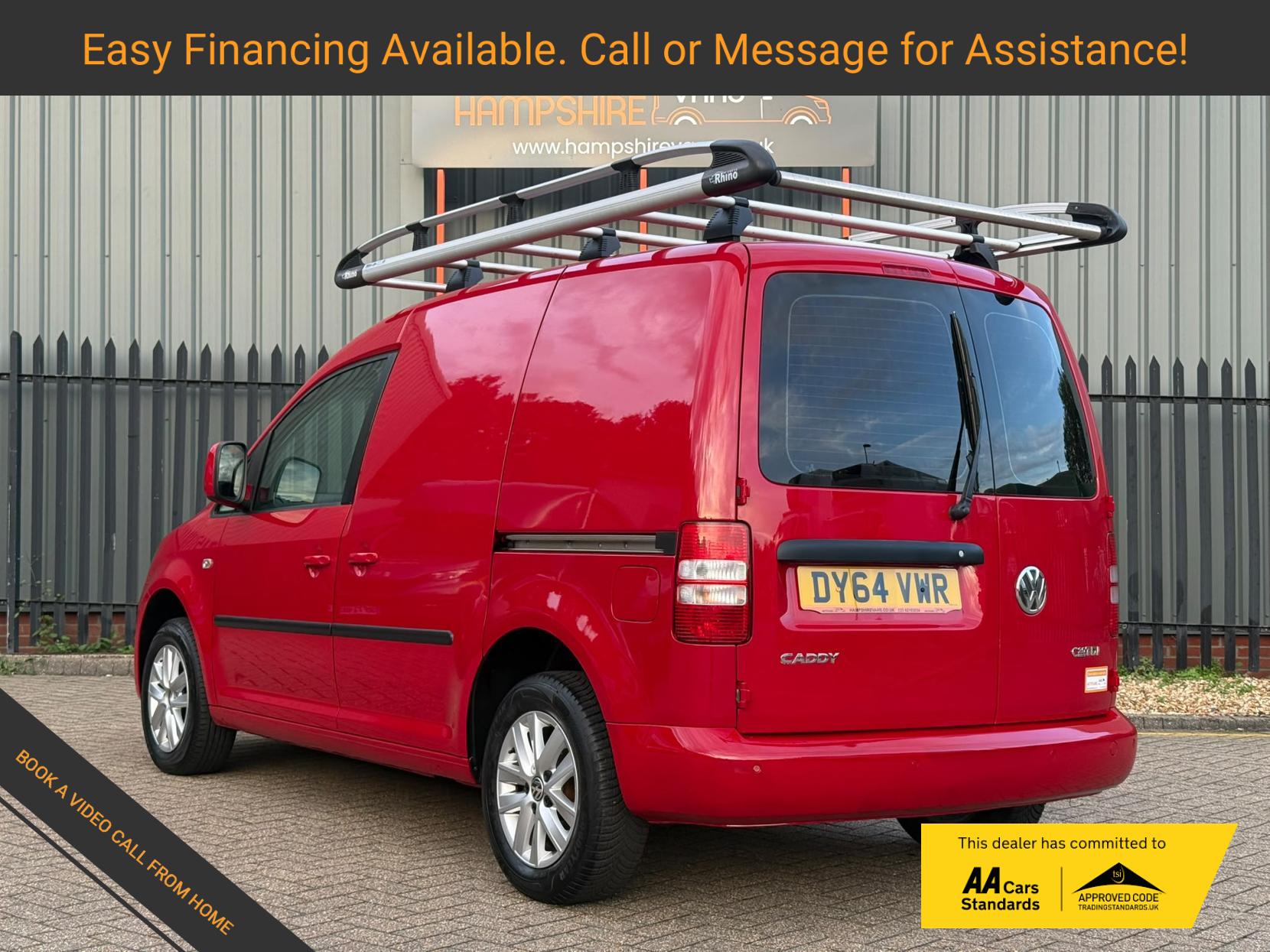 2014 Volkswagen Caddy 1.6 TDI C20 Highline Panel Van 4dr Diesel Manual L1 H1 (149 g/km, 101 bhp) - Thumbnail 3