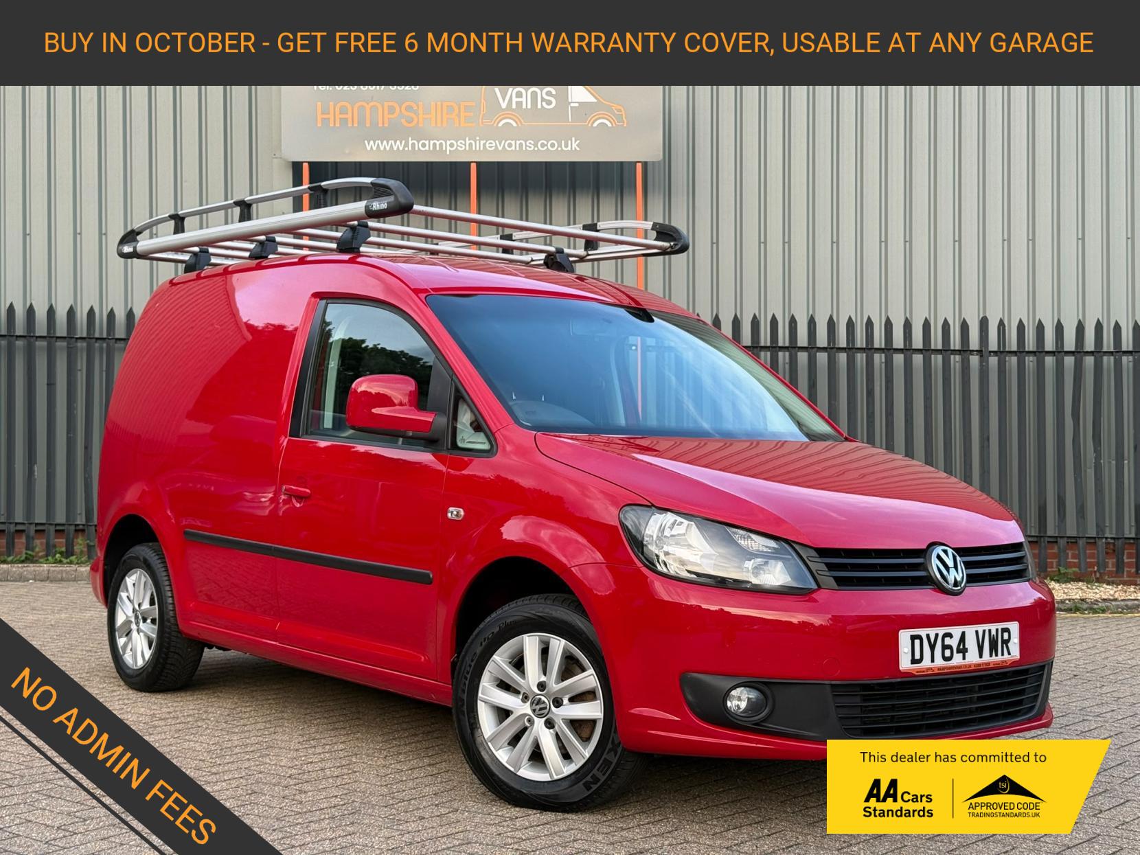 2014 Volkswagen Caddy 1.6 TDI C20 Highline Panel Van 4dr Diesel Manual L1 H1 (149 g/km, 101 bhp) - Image 1