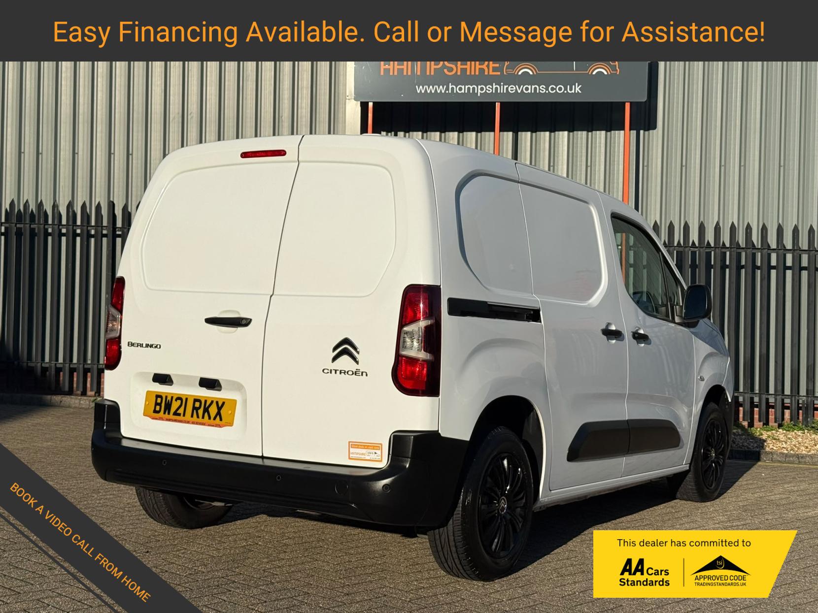 2021 Citroen Berlingo 1.5 BlueHDi 650 Enterprise M Panel Van 5dr Diesel Manual SWB Euro 6 (s/s) (75 ps) - Thumbnail 3