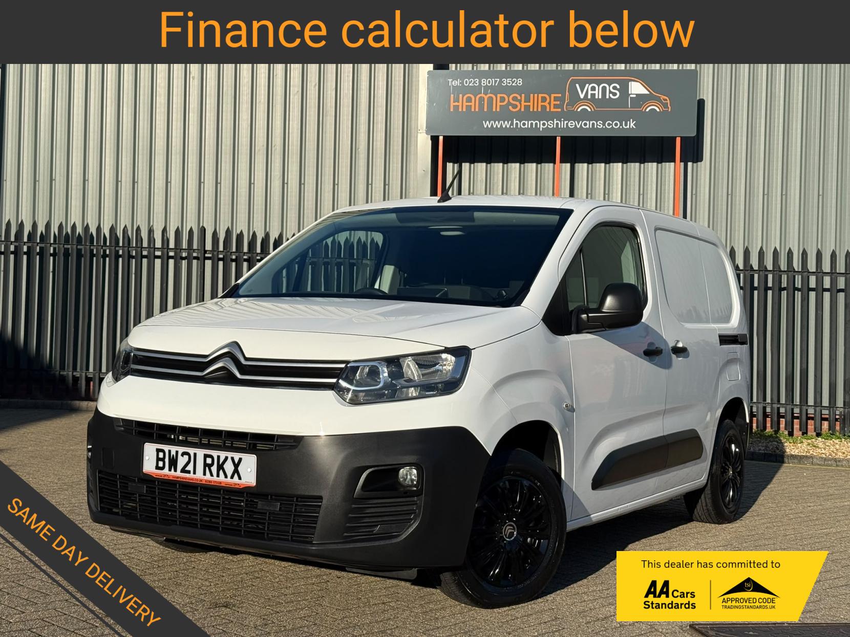 2021 Citroen Berlingo 1.5 BlueHDi 650 Enterprise M Panel Van 5dr Diesel Manual SWB Euro 6 (s/s) (75 ps) - Thumbnail 2