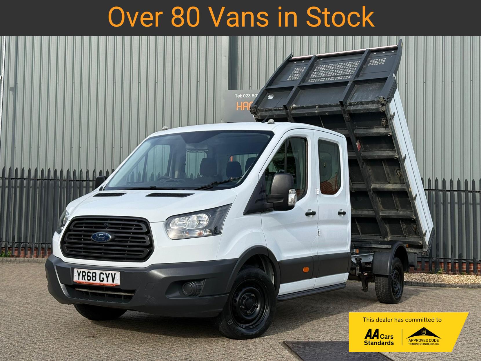 2018 Ford Transit 2.0 350 EcoBlue 1-Way Double Tipper Double Cab 4dr Diesel Manual RWD L3 Euro 6 (1-Way, 1-Stop) (130 ps) - Thumbnail 4
