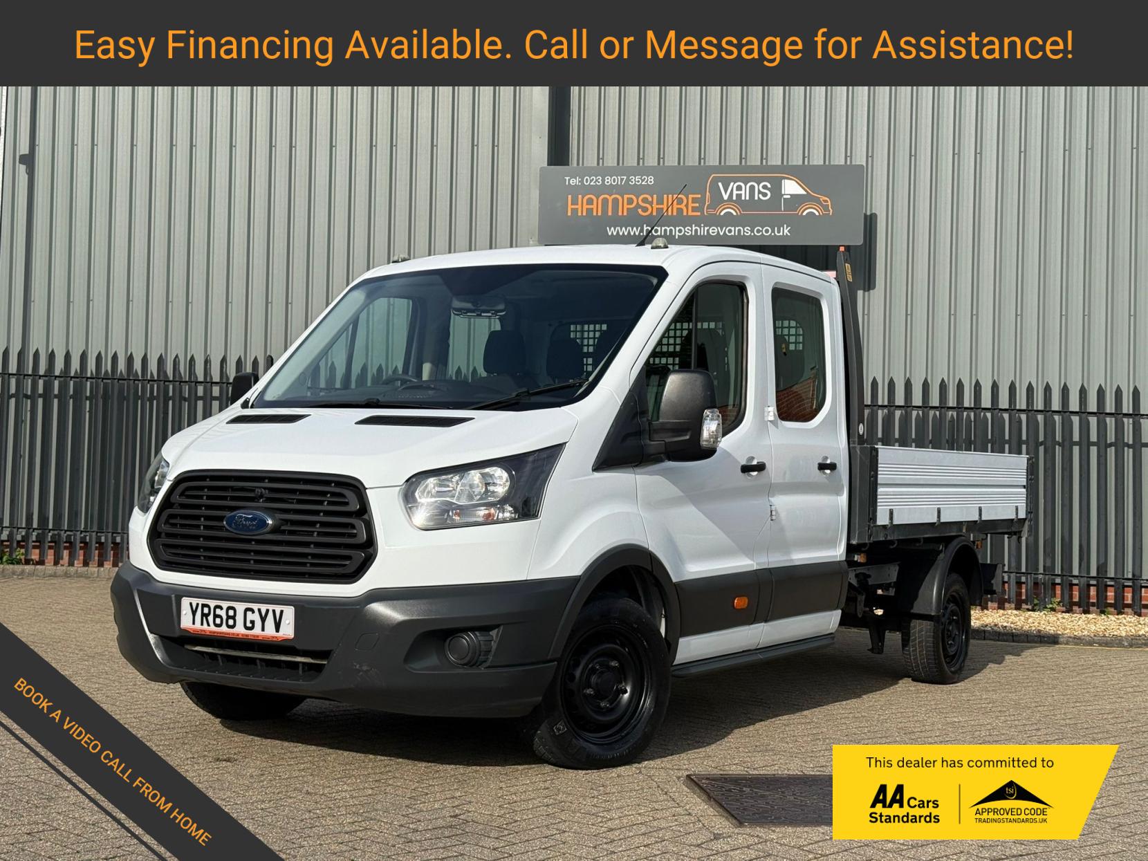 2018 Ford Transit 2.0 350 EcoBlue 1-Way Double Tipper Double Cab 4dr Diesel Manual RWD L3 Euro 6 (1-Way, 1-Stop) (130 ps) - Thumbnail 3