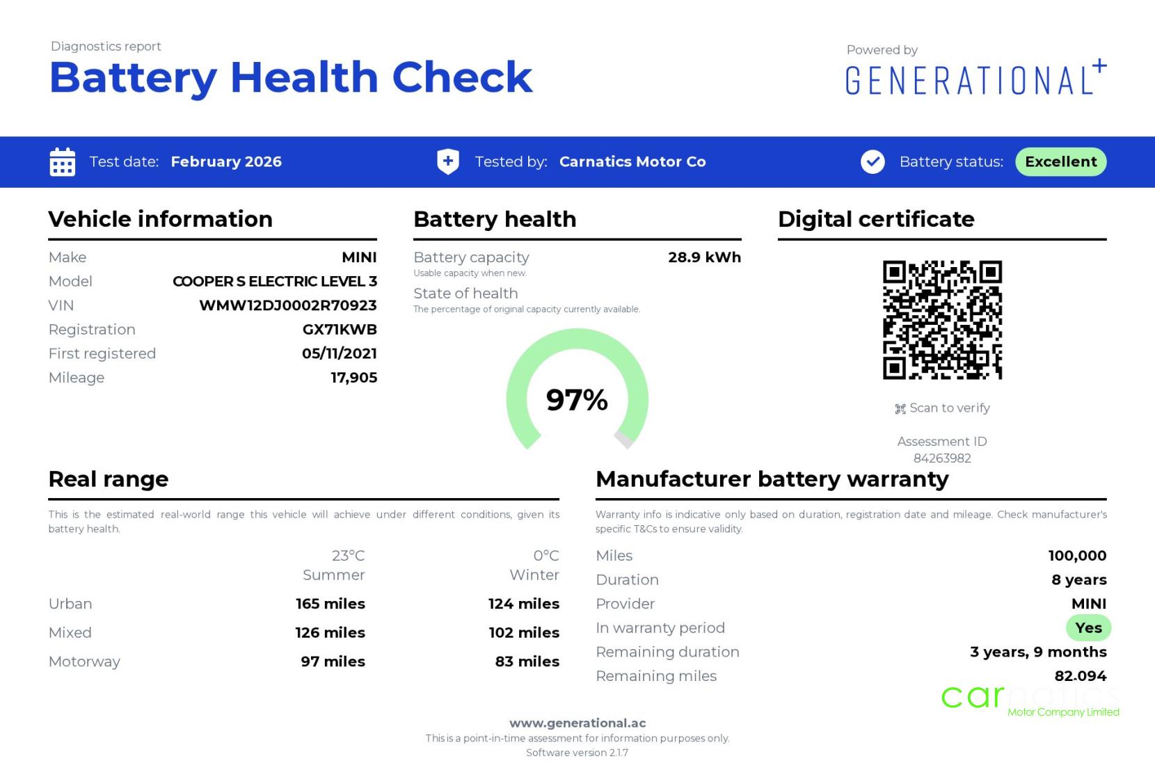 MINI Electric Hatch Cooper SE 32.6kWh Level 3 Hatchback 3dr Electric Auto (184 ps)