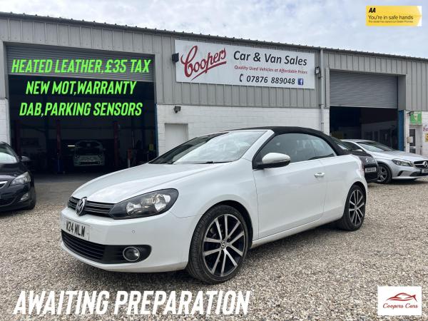Volkswagen Golf 2.0 TDI BlueMotion Tech GT Cabriolet 2dr Diesel Manual Euro 5 (s/s) (140 ps)