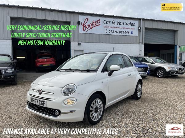 Fiat 500 1.2 Lounge Hatchback 3dr Petrol Manual Euro 6 (s/s) (69 bhp)