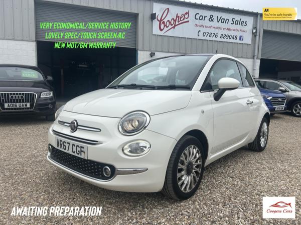 Fiat 500 1.2 Lounge Hatchback 3dr Petrol Manual Euro 6 (s/s) (69 bhp)