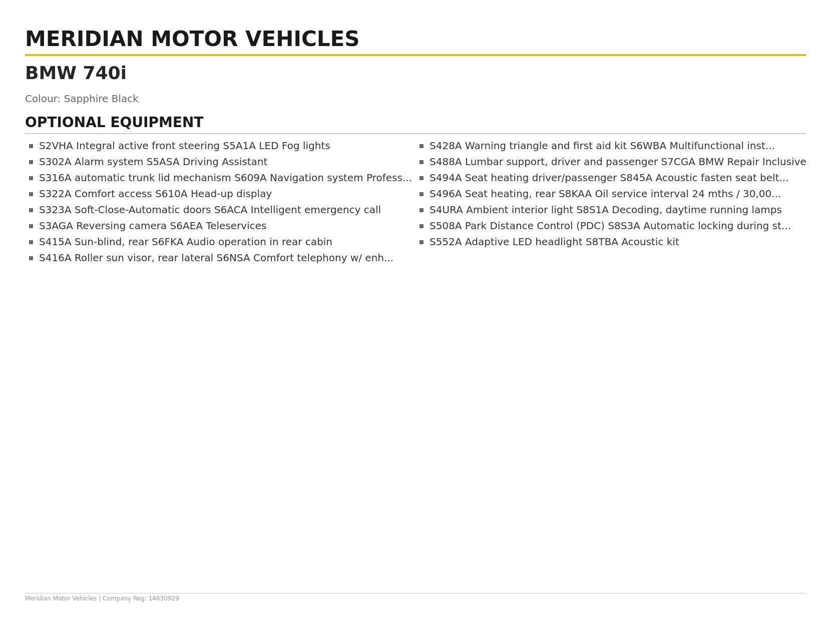 BMW 7 Series 3.0 740i M Sport Saloon 4dr Petrol Auto Euro 5 (s/s) (320 ps)