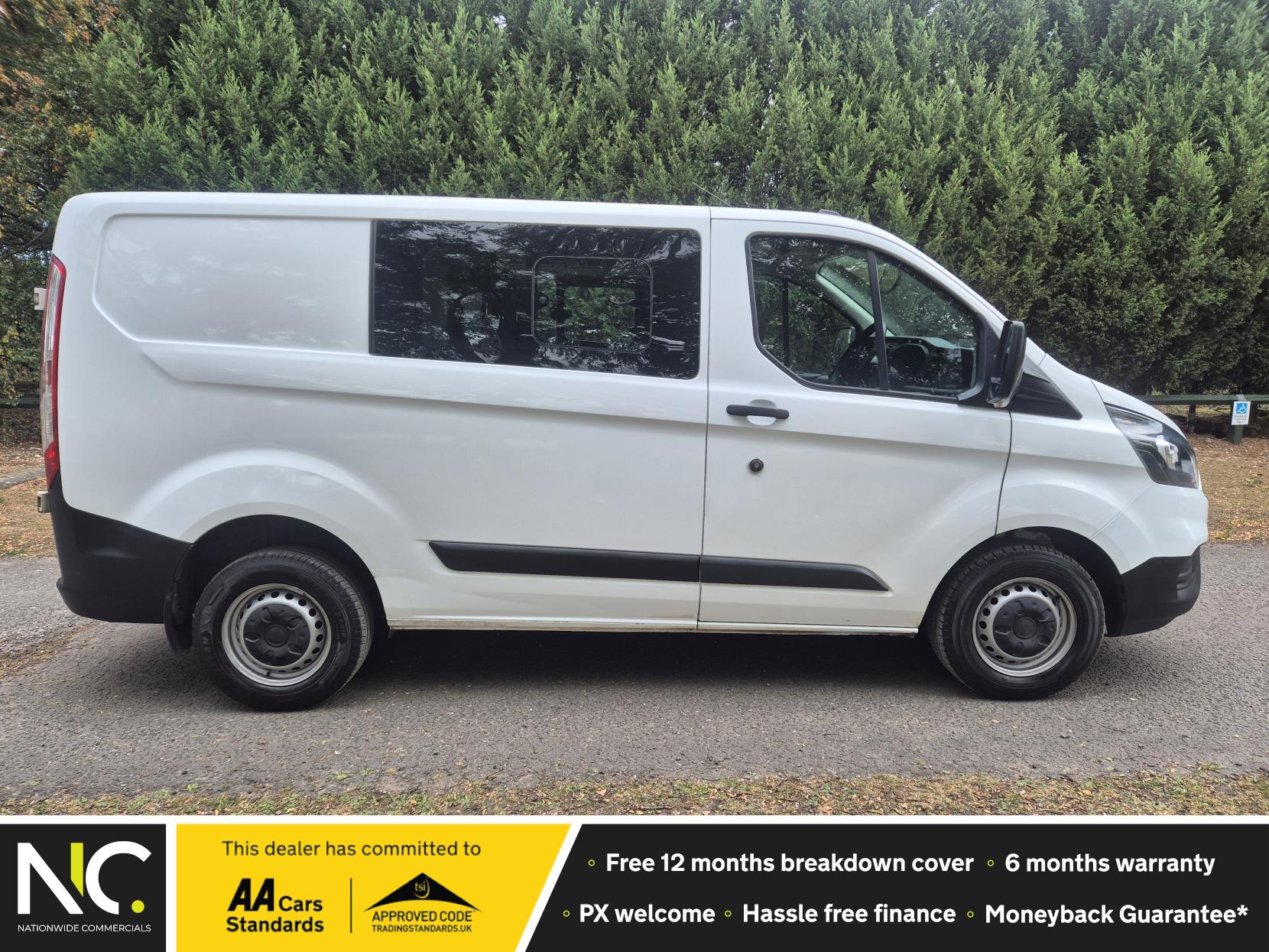 Ford Transit Custom 2.0 300 EcoBlue Leader Crew Van Double Cab 5dr Diesel Manual L1 H1 Euro 6 (s/s) (105 ps)