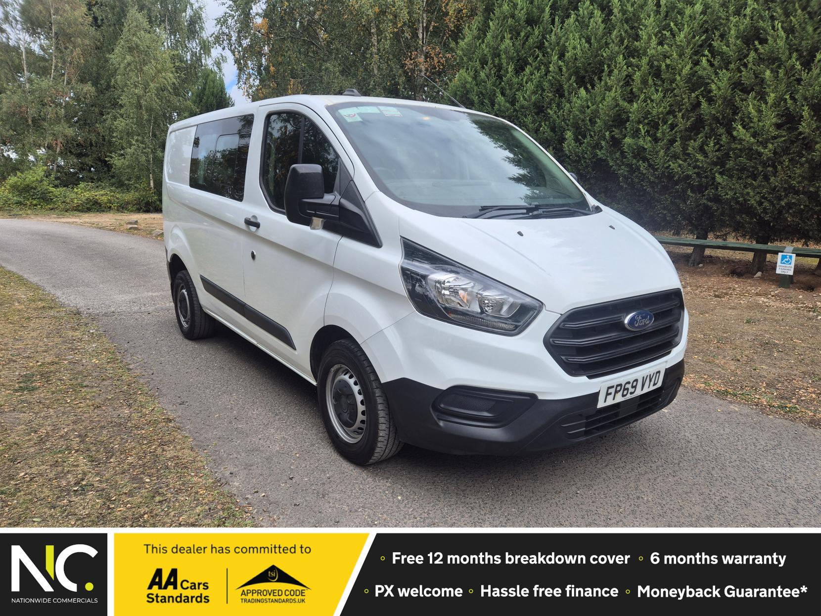 Ford Transit Custom 2.0 300 EcoBlue Leader Crew Van Double Cab 5dr Diesel Manual L1 H1 Euro 6 (s/s) (105 ps)