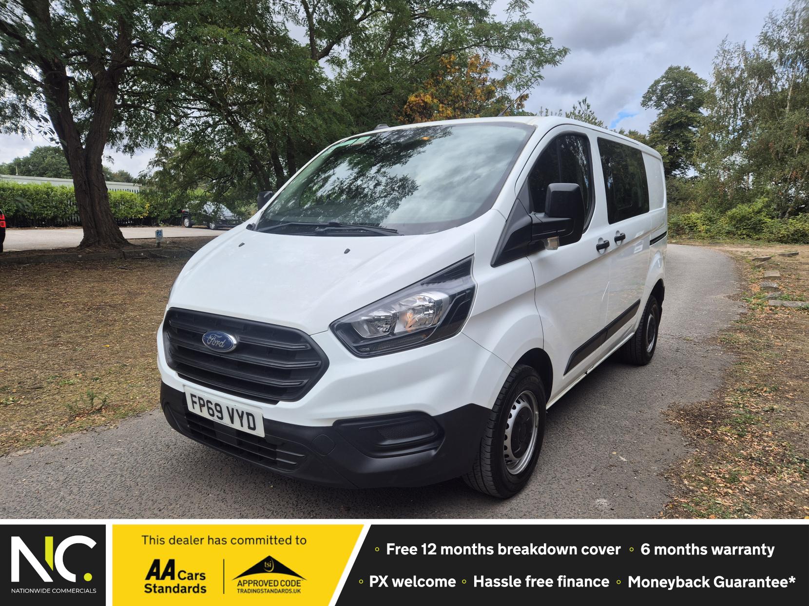 Ford Transit Custom 2.0 300 EcoBlue Leader Crew Van Double Cab 5dr Diesel Manual L1 H1 Euro 6 (s/s) (105 ps)