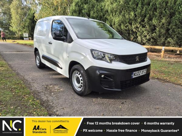 Peugeot Partner 1.5 BlueHDi 1000 Grip Premium Standard Panel Van 5dr Diesel Manual SWB Euro 6 (100 bhp)