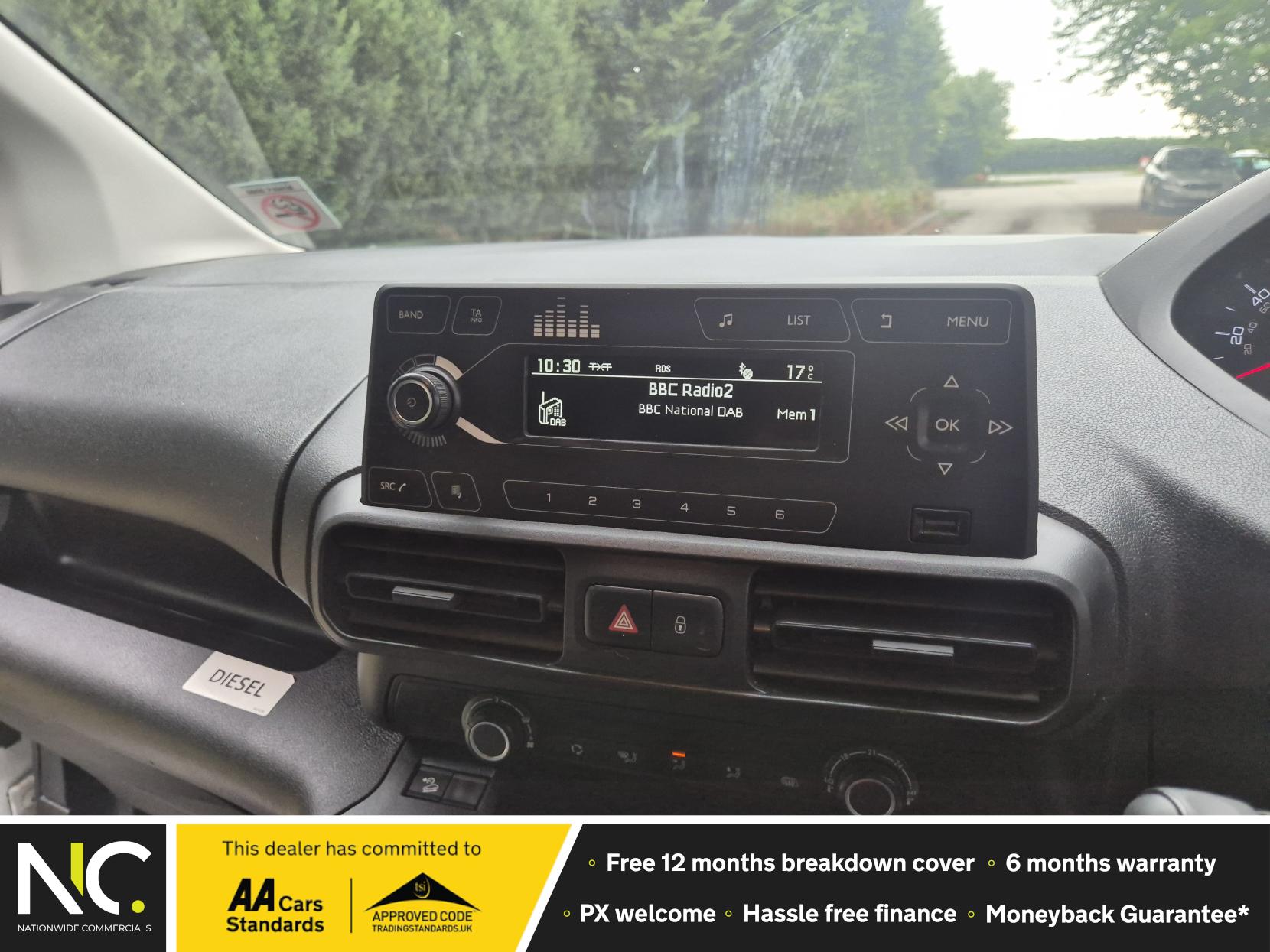Peugeot Partner 1.5 BlueHDi 1000 Grip Standard Panel Van 5dr Diesel Manual SWB Euro 6 (s/s) (100 bhp)