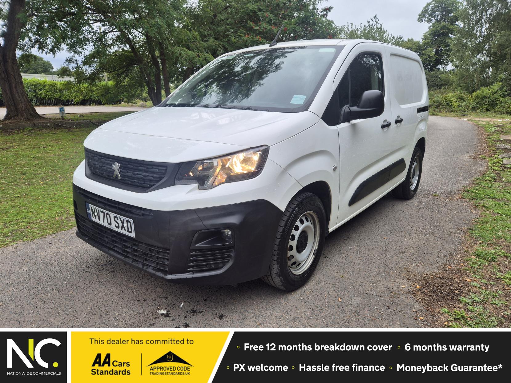 Peugeot Partner 1.5 BlueHDi 1000 Grip Standard Panel Van 5dr Diesel Manual SWB Euro 6 (s/s) (100 bhp)