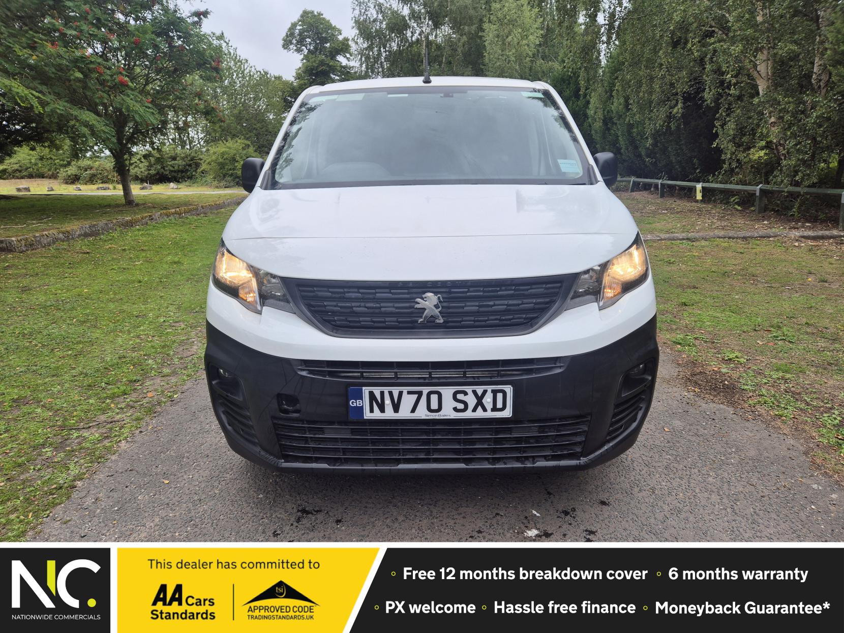 Peugeot Partner 1.5 BlueHDi 1000 Grip Standard Panel Van 5dr Diesel Manual SWB Euro 6 (s/s) (100 bhp)