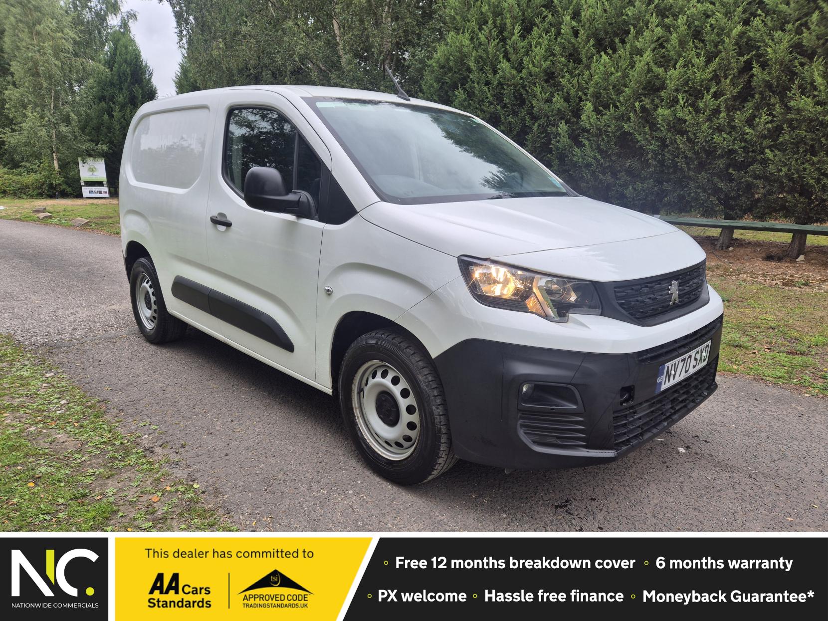 Peugeot Partner 1.5 BlueHDi 1000 Grip Standard Panel Van 5dr Diesel Manual SWB Euro 6 (s/s) (100 bhp)