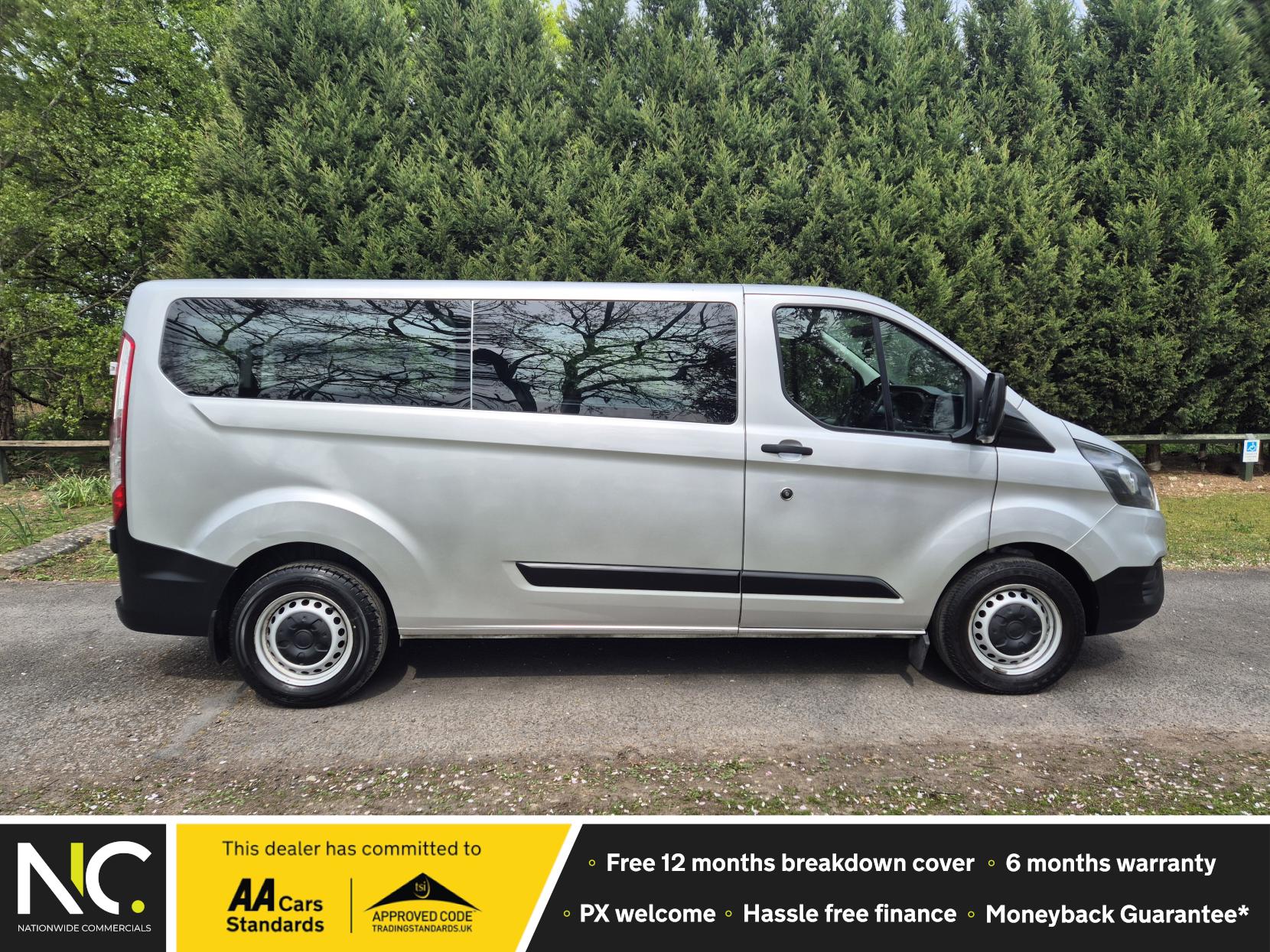 Ford Transit Custom 2.0 320 EcoBlue Kombi Double Cab 5dr Diesel Manual L2 H1 Euro 6 (s/s) (9 Seat) (130 ps)