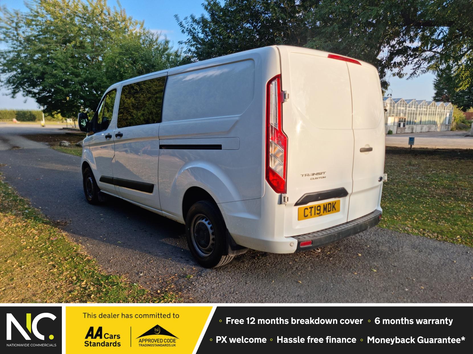 Ford Transit Custom 2.0 300 EcoBlue Trend Crew Van Double Cab 5dr Diesel Manual L2 H1 (6 Seat) (105 ps) ⭐️ Euro 6 ⭐️  Finance Available