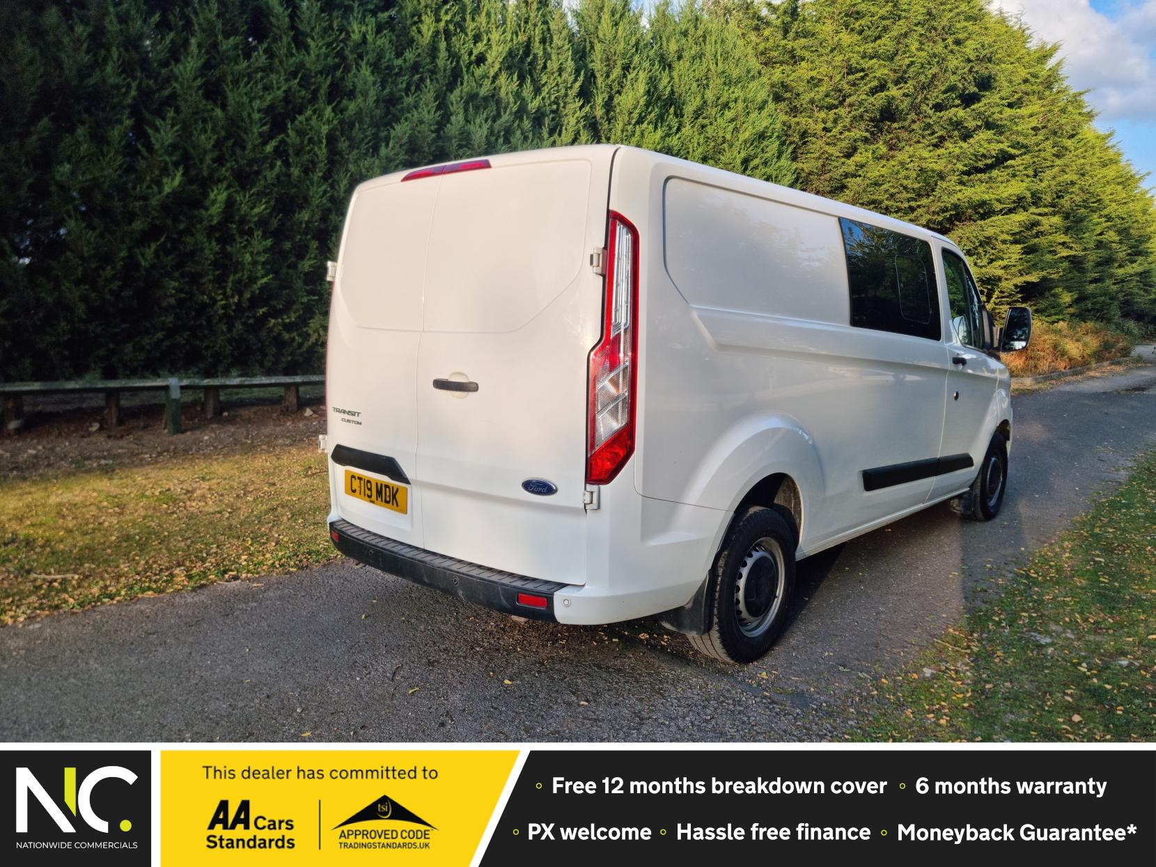 Ford Transit Custom 2.0 300 EcoBlue Trend Crew Van Double Cab 5dr Diesel Manual L2 H1 (6 Seat) (105 ps) ⭐️ Euro 6 ⭐️  Finance Available