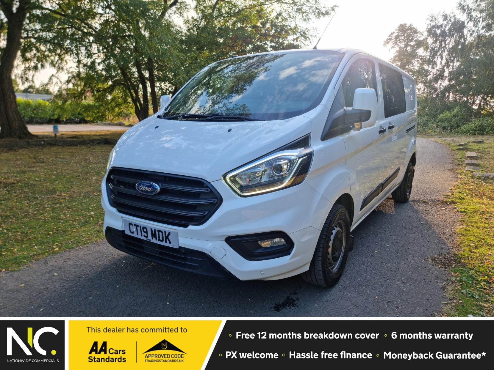 Ford Transit Custom 2.0 300 EcoBlue Trend Crew Van Double Cab 5dr Diesel Manual L2 H1 (6 Seat) (105 ps) ⭐️ Euro 6 ⭐️  Finance Available