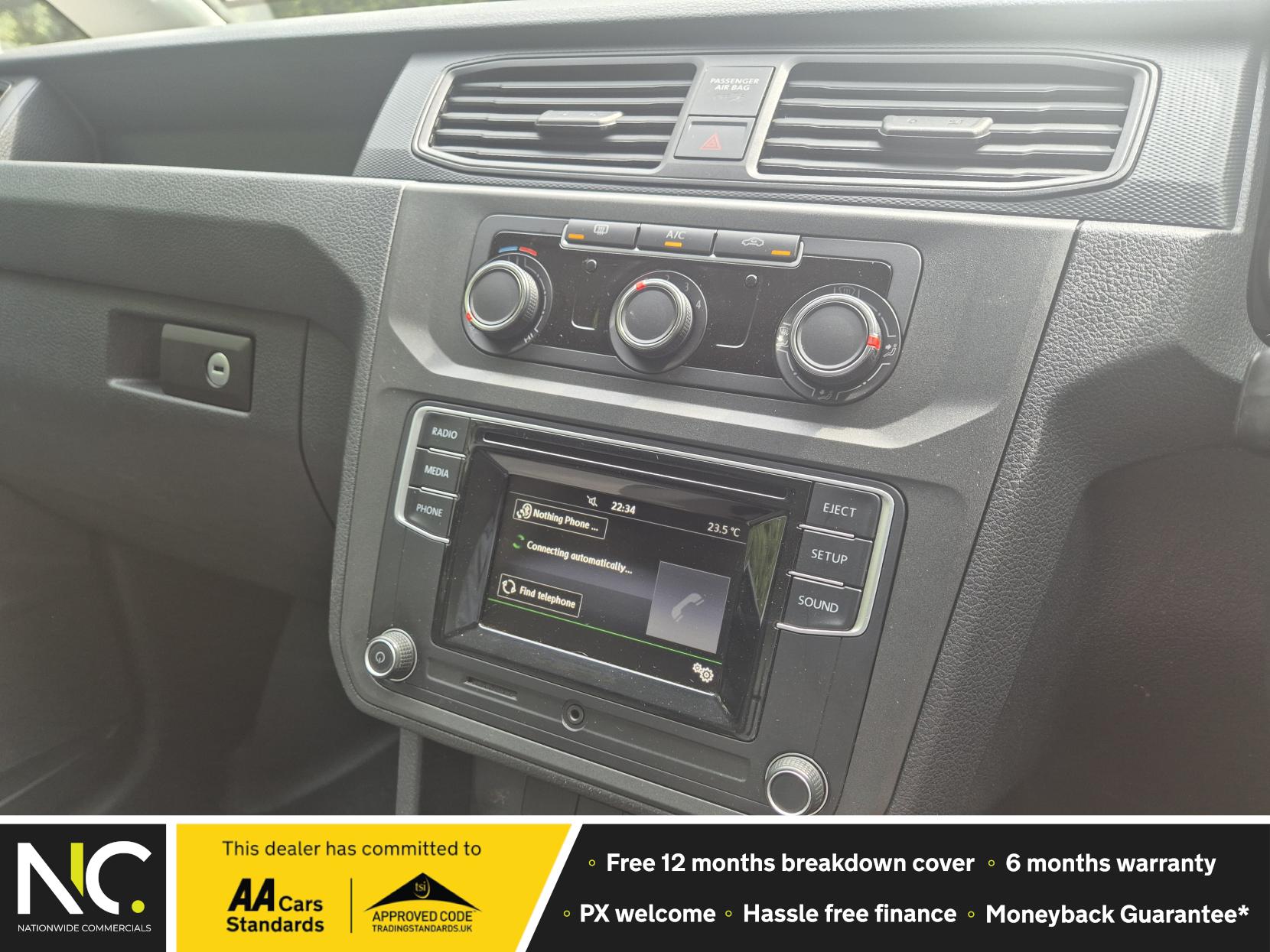 Volkswagen Caddy 2.0 TDI C20 BlueMotion Tech Trendline Panel Van - 5dr Diesel Manual SWB ⭐ Air Con ⭐ Cruise Control ⭐ Parking Sensors ⭐ Euro 6