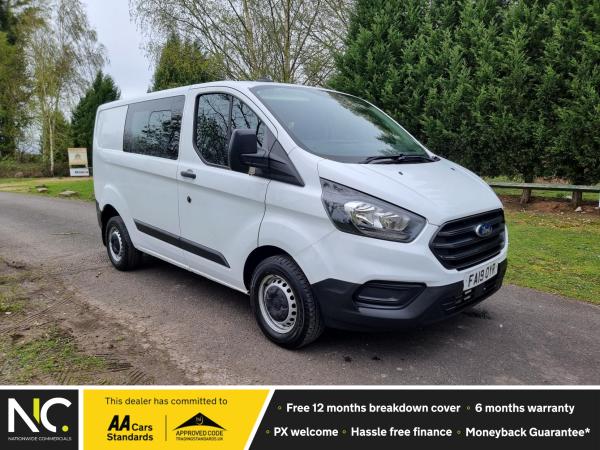 Ford Transit Custom 2.0 300 EcoBlue L1 H1 Leader Crew Van - (105 ps) Diesel Manual (s/s) ⭐️ 6 Seater ⭐️ Euro 6 ⭐️  One Owner ⭐️  Finance Available