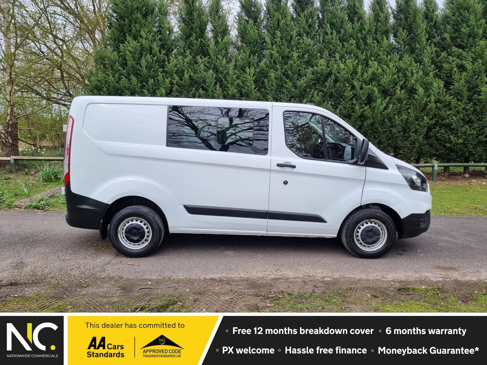 Ford Transit Custom 2.0 300 EcoBlue L1 H1 Leader Crew Van - (105 ps) Diesel Manual (s/s) ⭐️ 6 Seater ⭐️ Euro 6 ⭐️  One Owner ⭐️  Finance Available