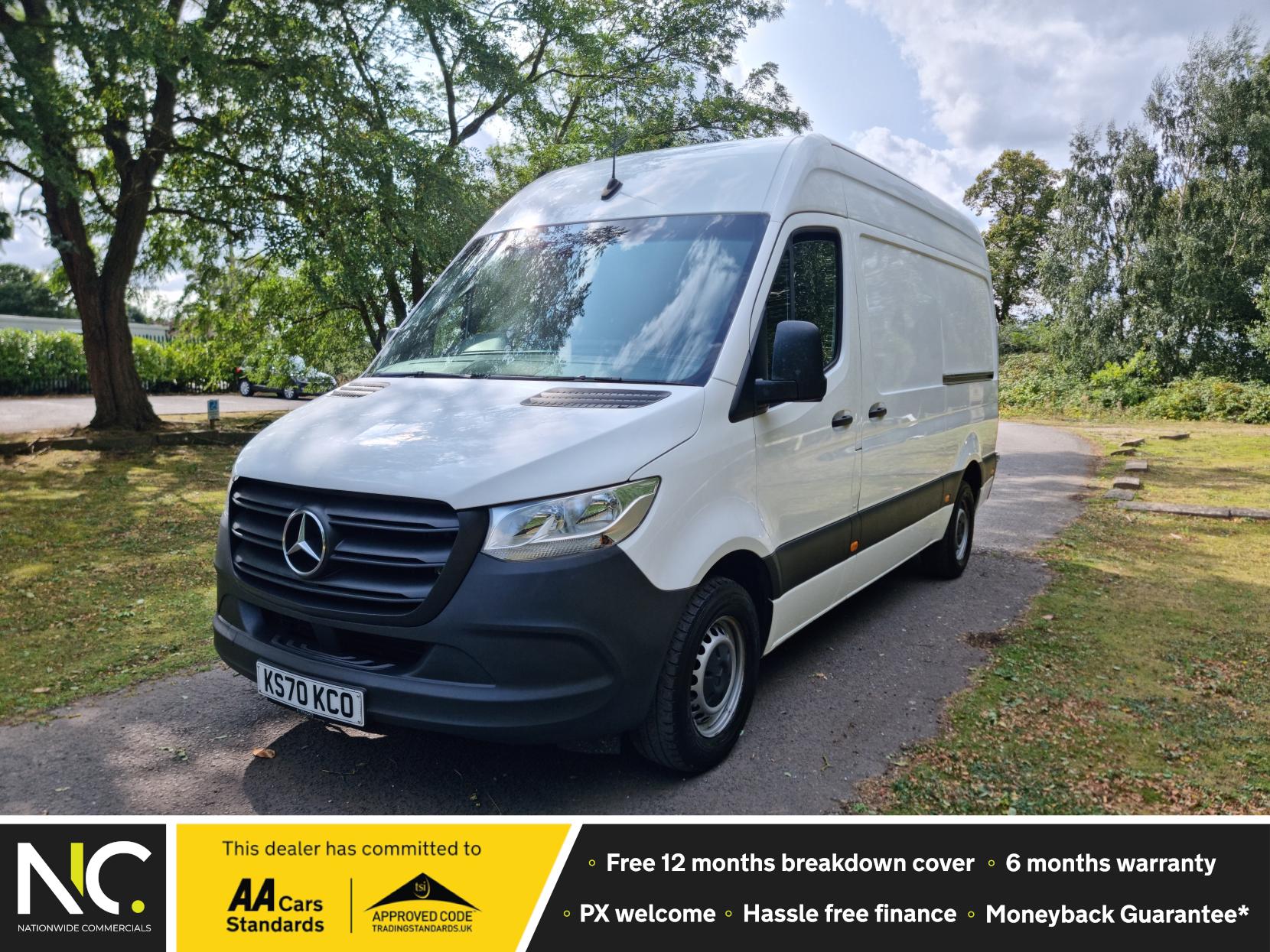 Mercedes-Benz Sprinter 2.0 315 CDI RWD L2 H2 Progressive Panel Van 5dr (150 ps) Diesel Manual ⭐️ Euro 6 ⭐️  One Owner ⭐️  Finance Available