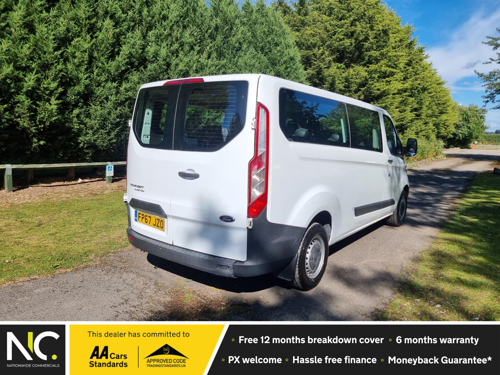 Ford Transit Custom 2.0 TDCi 310 (128 bhp) L2 Kombi 5dr Diesel Manual ⭐️ Euro 6 ⭐️  One Owner ⭐️  Finance Available