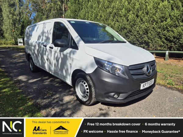 Mercedes-Benz Vito 2.0 116 CDI G-Tronic RWD Progressive Panel Van - 5dr Diesel L3 (XLWB) (163 ps) ⭐ DAB Radio ⭐ Reverse Camera ⭐ Paddle Shift ⭐ Euro 6