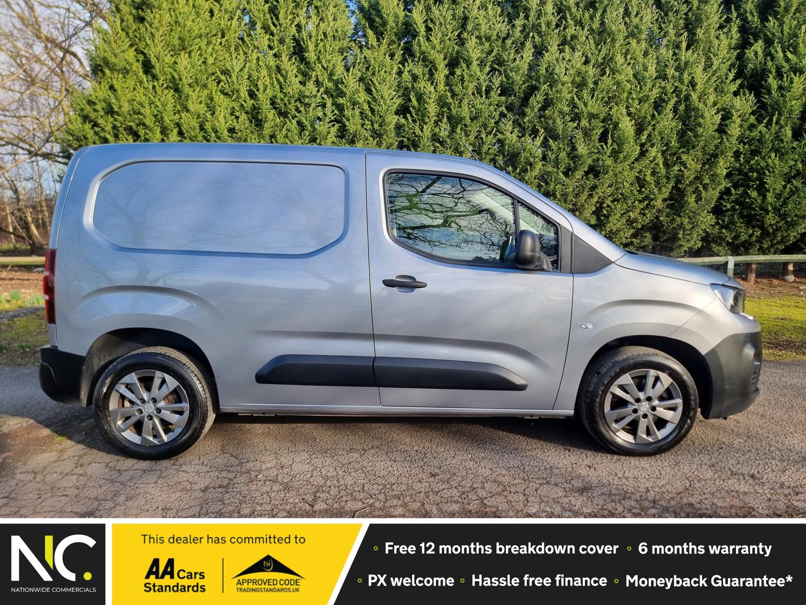 Peugeot Partner 1.5 BlueHDi 1000 Professional Premium + Standard Panel Van (100 bhp) - 5dr Diesel Manual SWB - Euro 6 - A/C, Cruise, 16