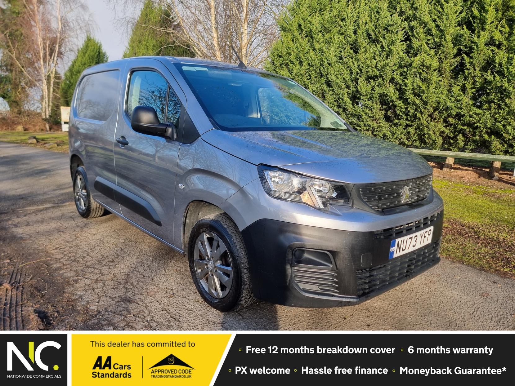 Peugeot Partner 1.5 BlueHDi 1000 Professional Premium + Standard Panel Van (100 bhp) - 5dr Diesel Manual SWB - Euro 6 - A/C, Cruise, 16