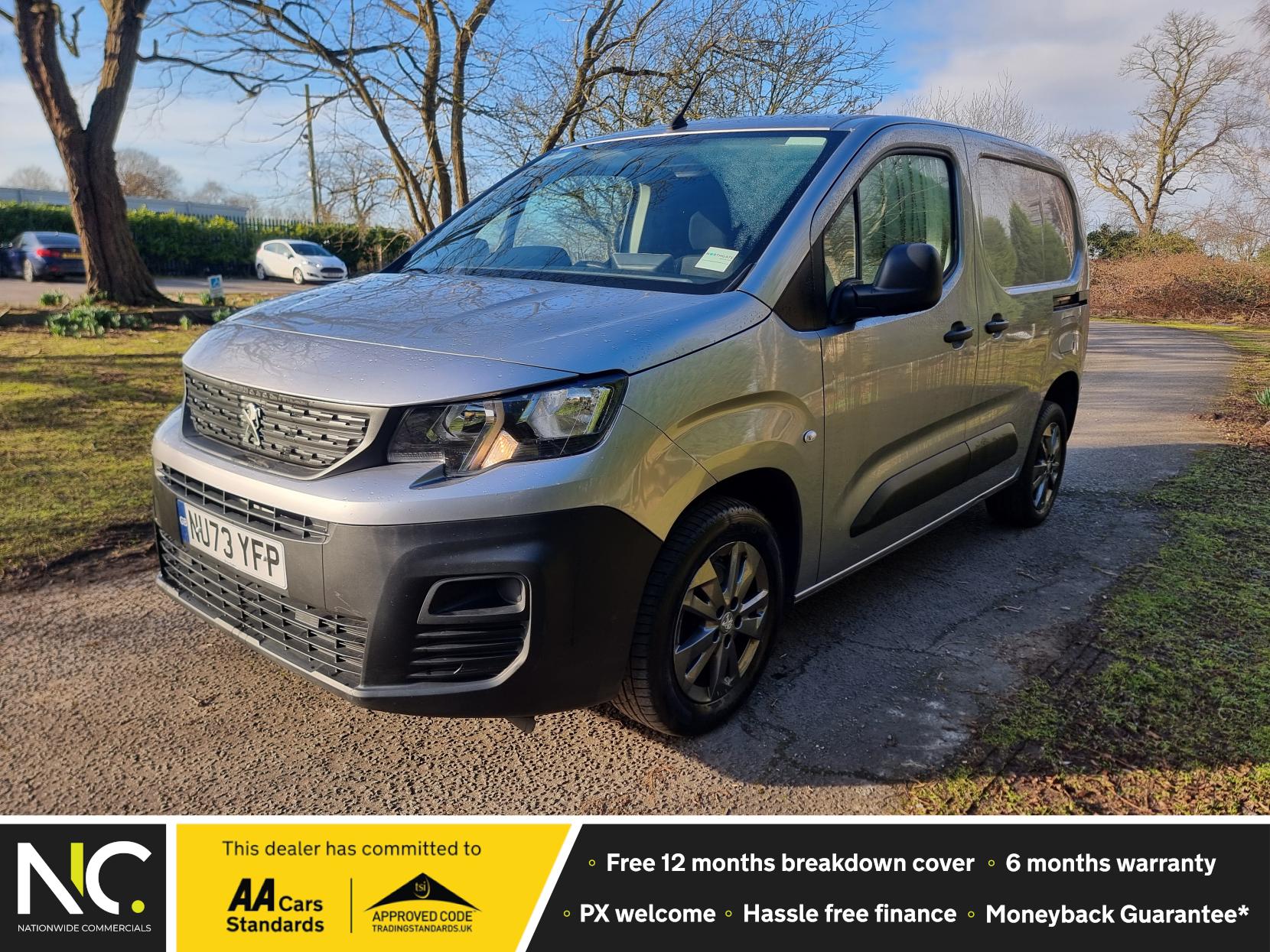 Peugeot Partner 1.5 BlueHDi 1000 Professional Premium + Standard Panel Van (100 bhp) - 5dr Diesel Manual SWB - Euro 6 - A/C, Cruise, 16