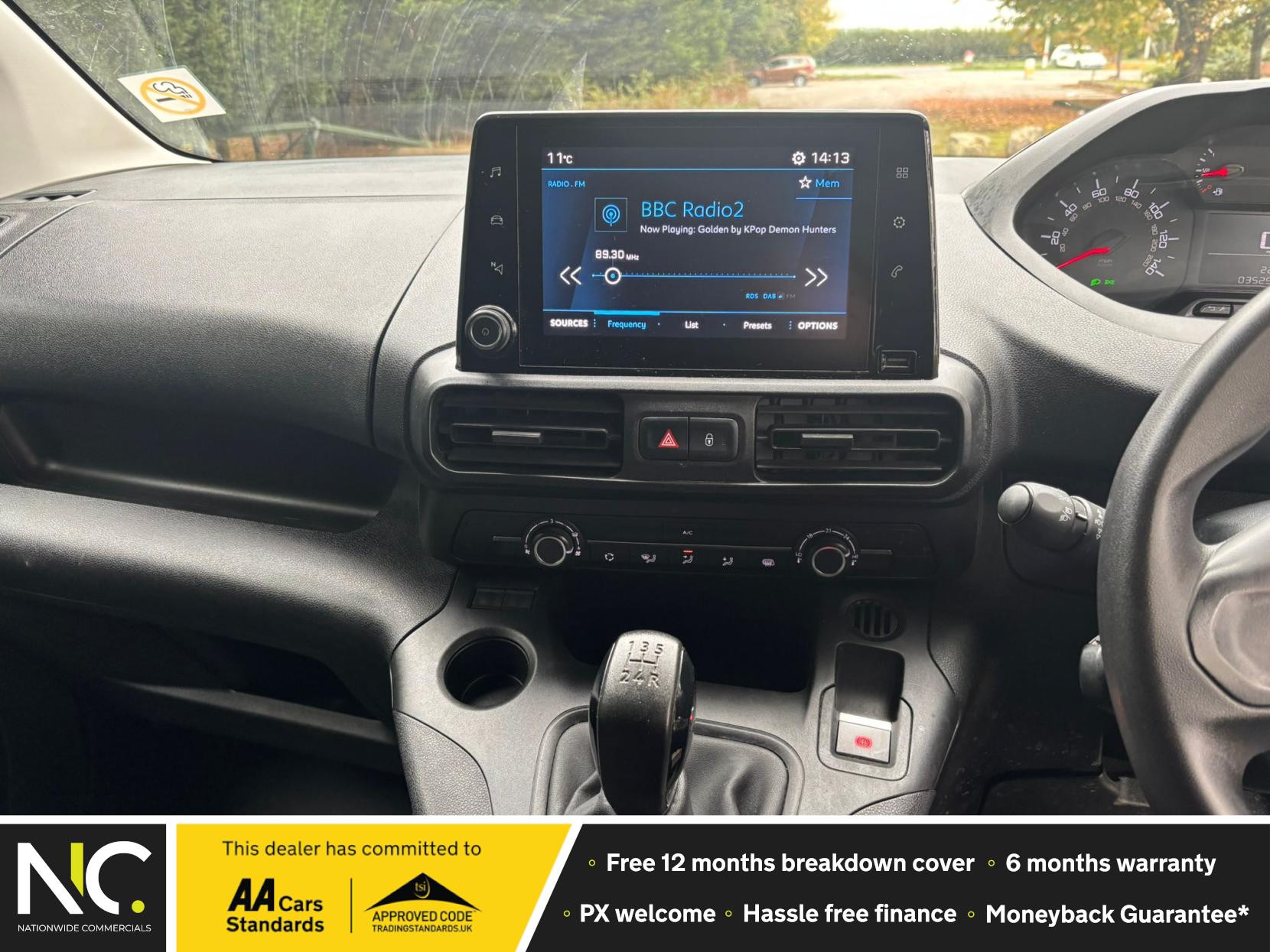 Peugeot Partner 1.5 BlueHDi 1000 Professional Standard Panel Van 5dr Diesel Manual SWB Euro 6 (s/s) (100 bhp)