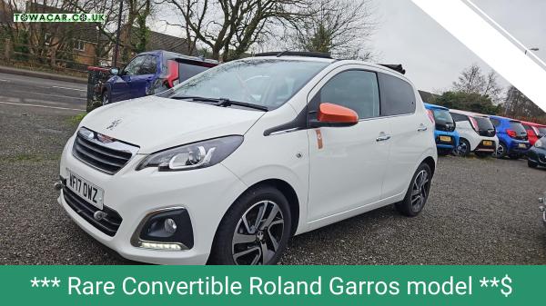 Peugeot 108 1.2 PureTech Roland Garros Top! 5dr Petrol Manual Euro 6 (82 ps)