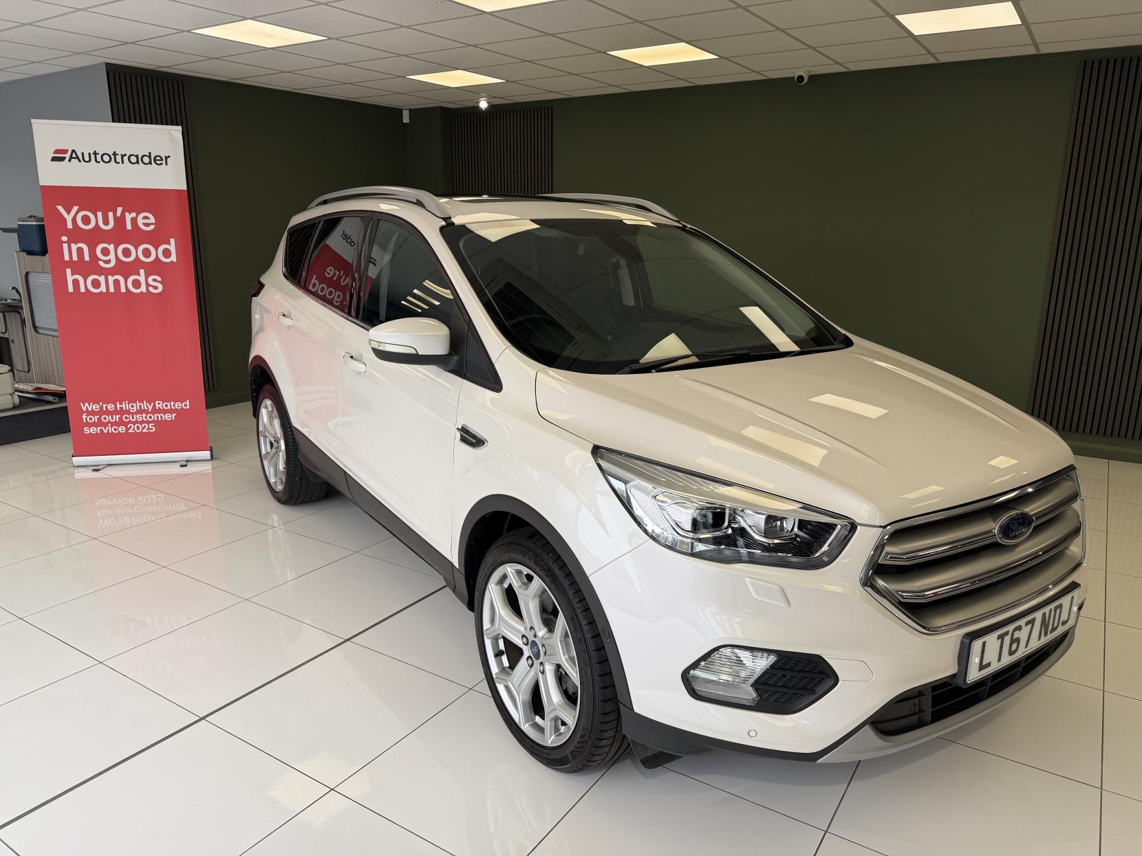 Ford Kuga JUST 50,266 MILES! PAN ROOF, FULL LEATHER, POWER TAILGATE, TOWBAR, 2.0 TDCi Titanium X SUV 5dr Diesel Manual 2WD Euro 6 (s/s) (150 ps)