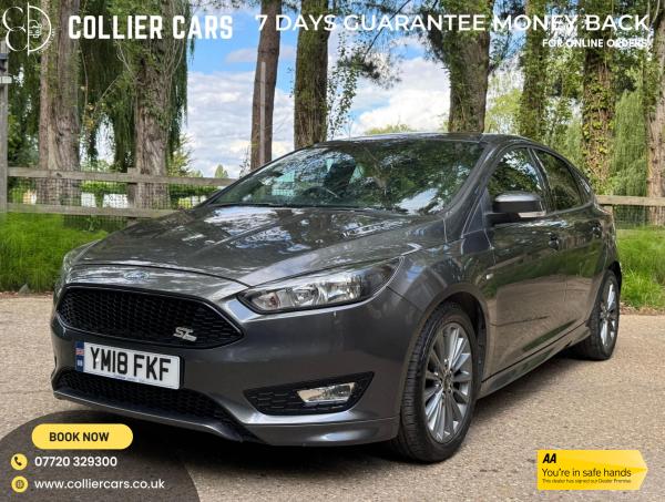2018 FORD FOCUS 1.0T ECOBOOST ST LINE HATCHBACK 5DR PETROL MANUAL EURO 6 S S... photo