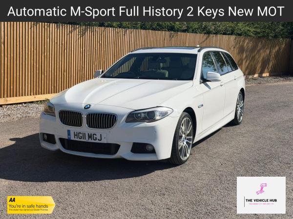 2011 BMW 5 SERIES 5,450 2011 128,000 MILES 3 5 5 ESTATE ALPINE WHITE DIESEL AUTOMATIC... photo