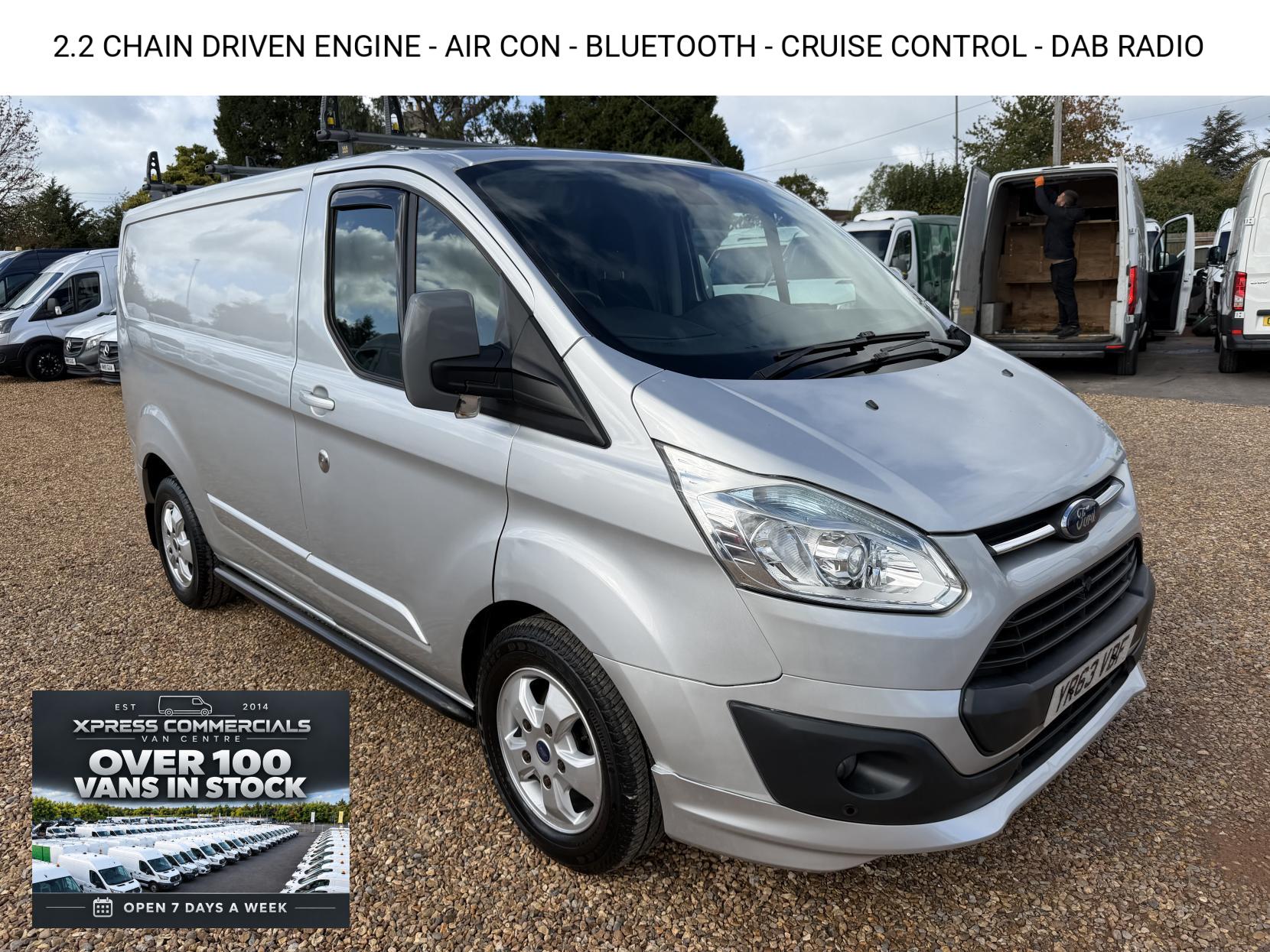 2013 Ford Transit Custom 2.2 TDCi 270 Limited Panel Van 5dr Diesel Manual L1 H1 (186 g/km, 123 bhp)