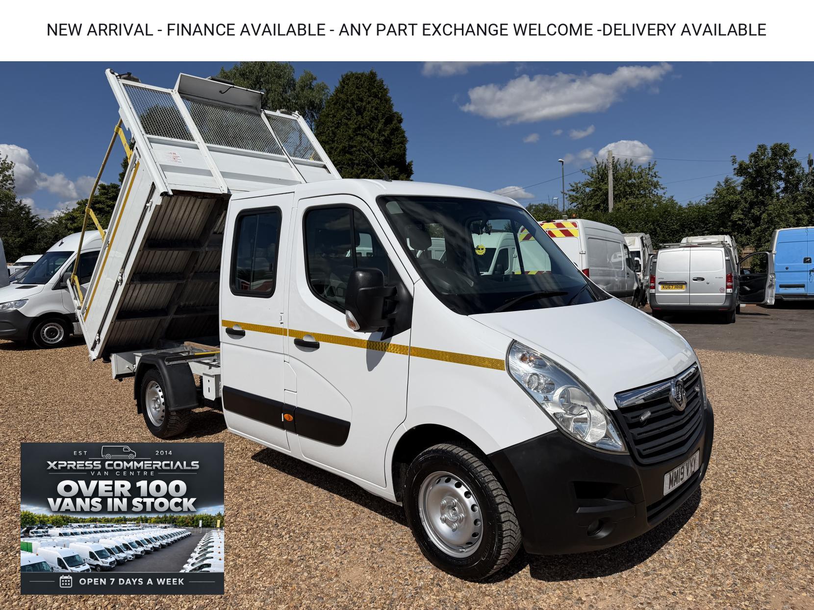 2019 Vauxhall Movano 2.3 CDTi 3500 BiTurbo Dropside Tipper Double Cab 4dr Diesel Manual FWD L3 Euro 6 (s/s) (145 ps)