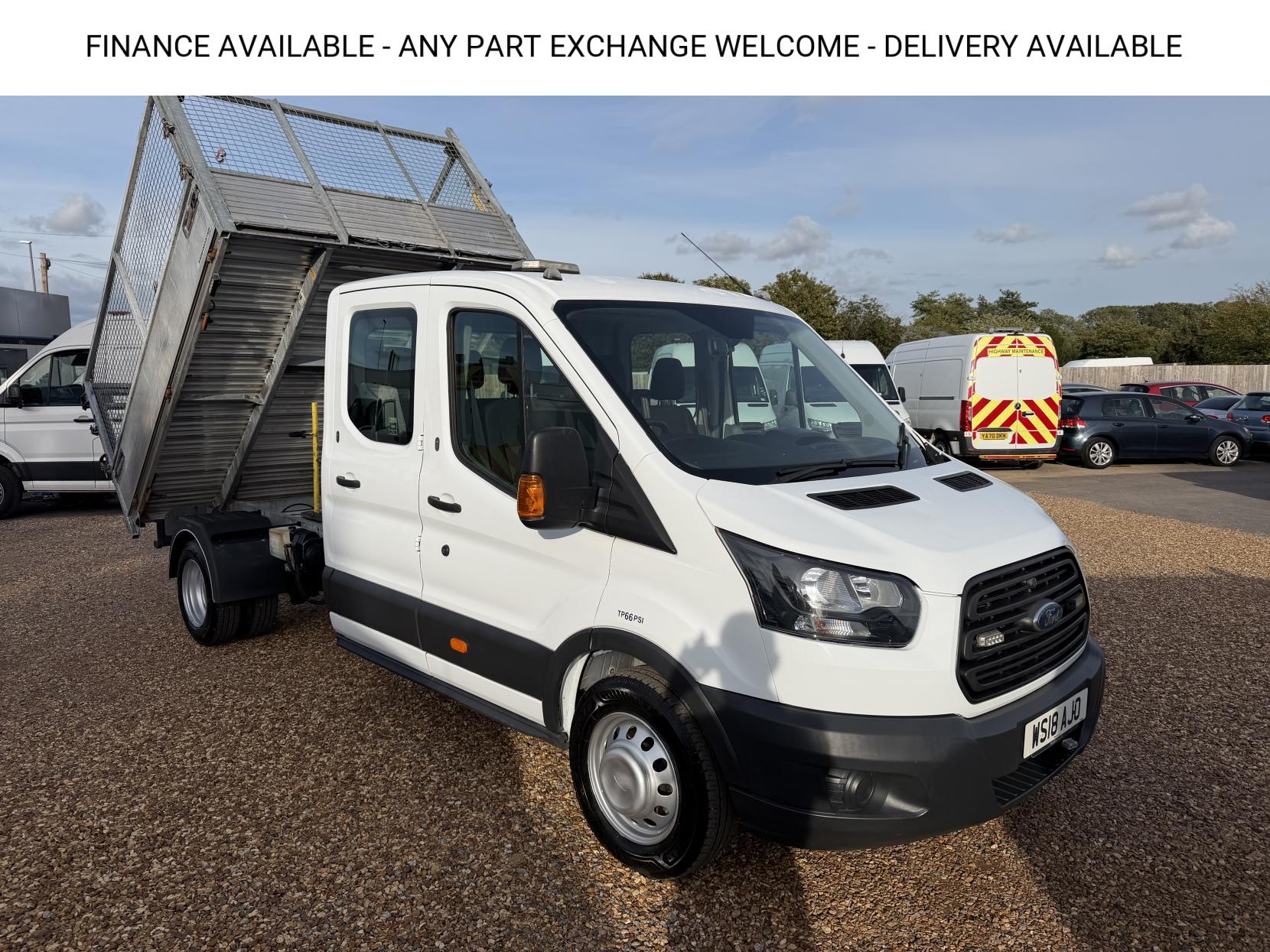 2018 Ford Transit 2.0 350 EcoBlue 1-Way Double Tipper Double Cab 4dr Diesel Manual RWD L3 Euro 6 (1-Way, 1-Stop) (105 ps) - Thumbnail 5