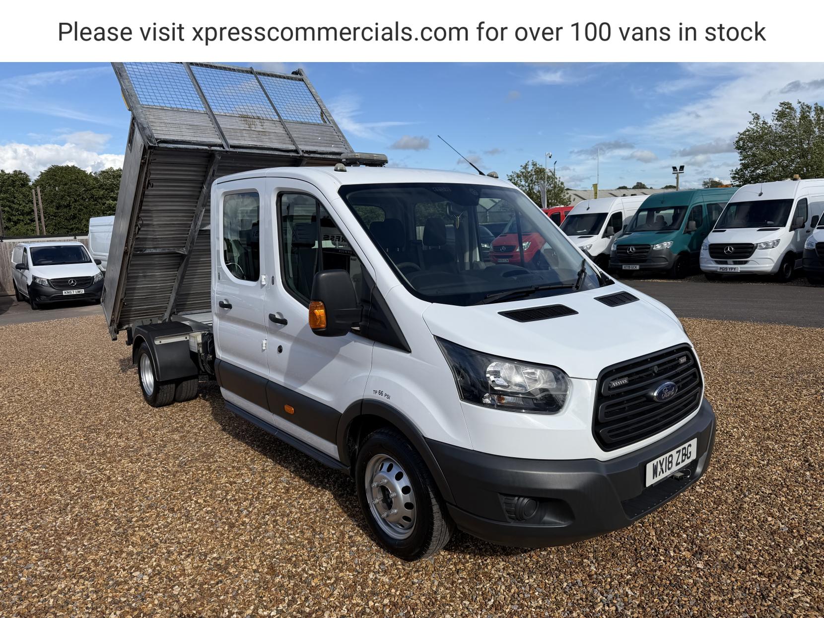 2018 Ford Transit 2.0 350 EcoBlue 1-Way Double Tipper Double Cab 4dr Diesel Manual RWD L3 Euro 6 (1-Way, 1-Stop) (130 ps) - Thumbnail 5