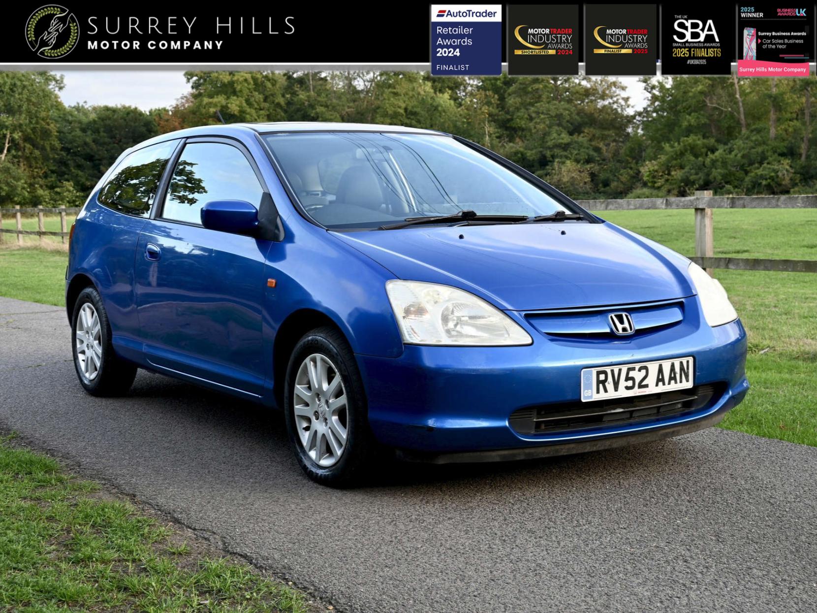 2002 CIVIC 1.6 I VTEC SE SPORT HATCHBACK 3DR PETROL AUTOMATIC 169 G KM,... photo
