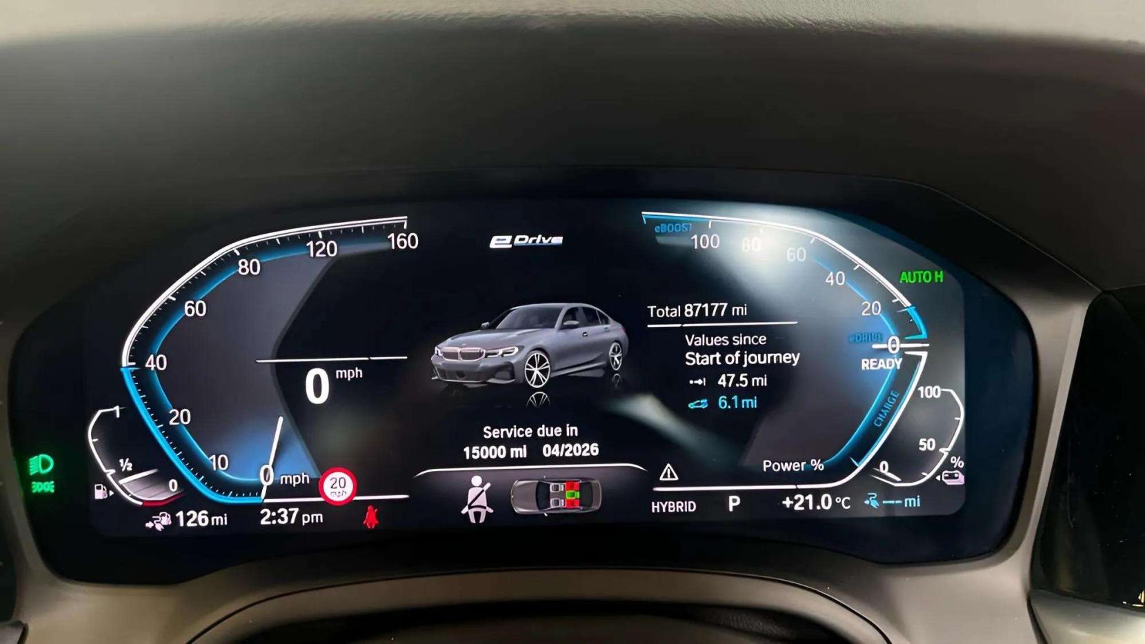 BMW 3 Series 2.0 330e 12kWh M Sport Saloon 4dr Petrol Plug-in Hybrid Auto Euro 6 (s/s) (292 ps)