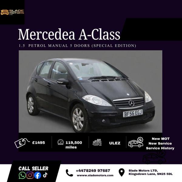 Mercedes-Benz A Class 1.5 A150 Special Edition Hatchback 5dr Petrol Manual (148 g/km, 95 bhp)