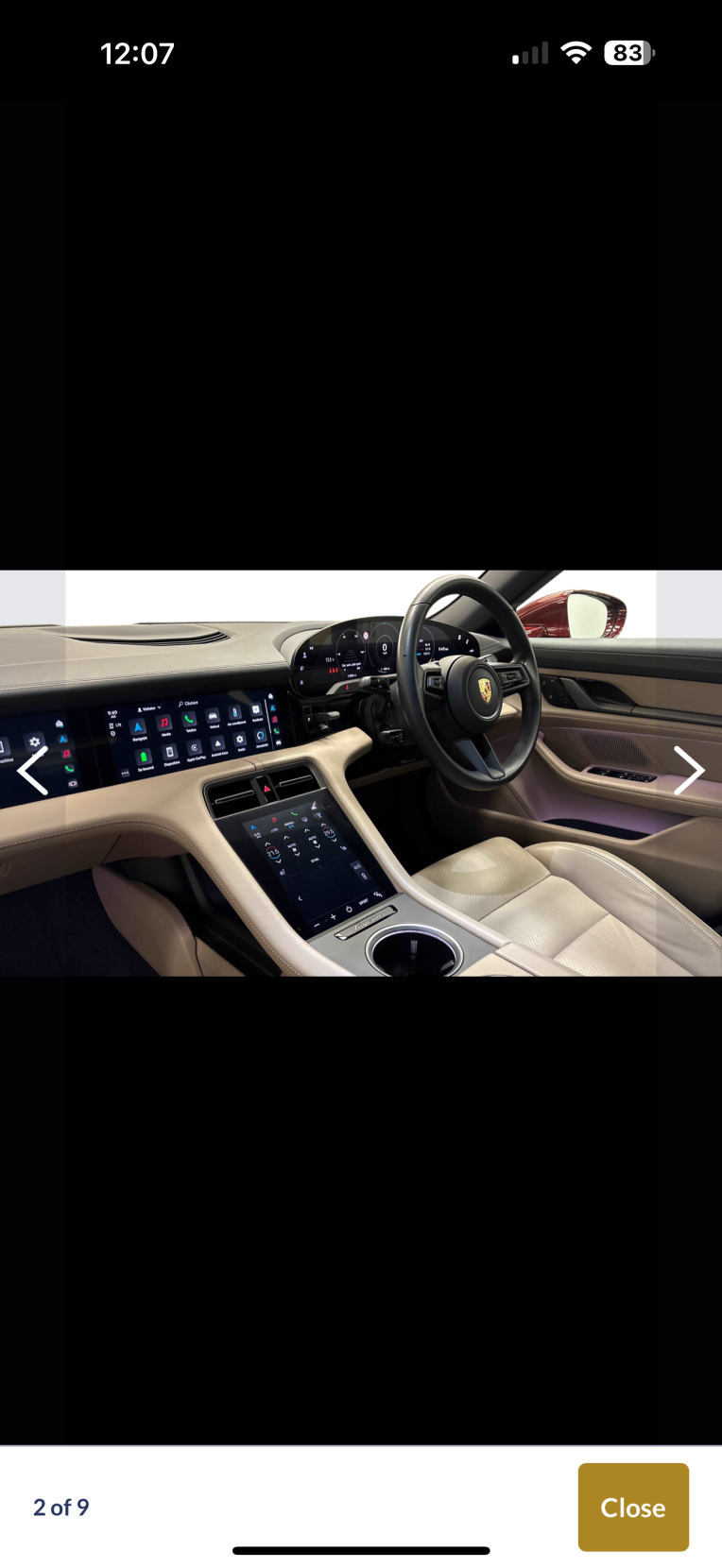 Porsche Taycan Performance Plus 93.4kWh 4S Saloon 4dr Electric Auto 4WD (11kW Charger) (571 ps)