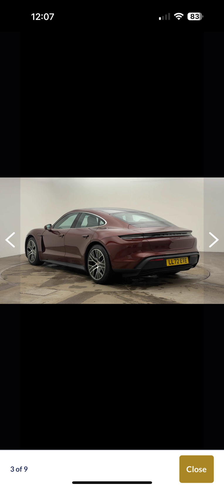 Porsche Taycan Performance Plus 93.4kWh 4S Saloon 4dr Electric Auto 4WD (11kW Charger) (571 ps)